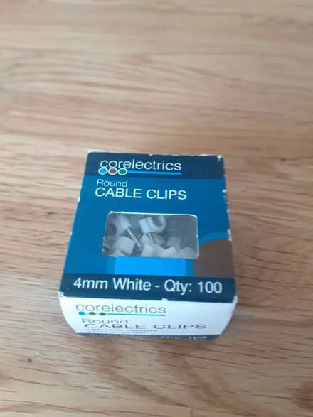 Photo of free Box of 4mm white cable clips (Bampton OX18) #1