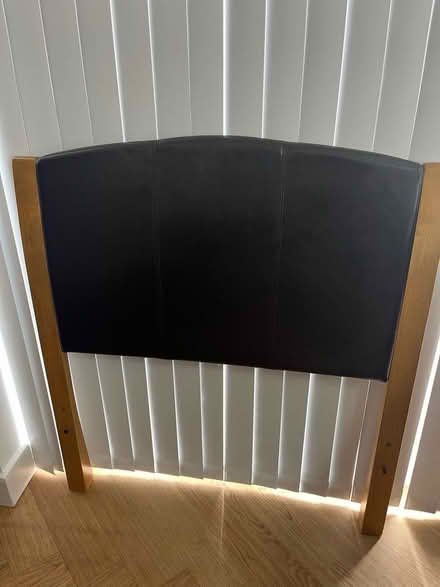 Photo of free Brown single headboard. No fire label. (Benton NE28) #3