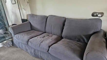 Photo of free Grey Ikea large sofa (Coxheath ME17) #3
