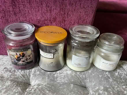 Photo of free Used candles and jars X 8 (Mossley OL5) #1