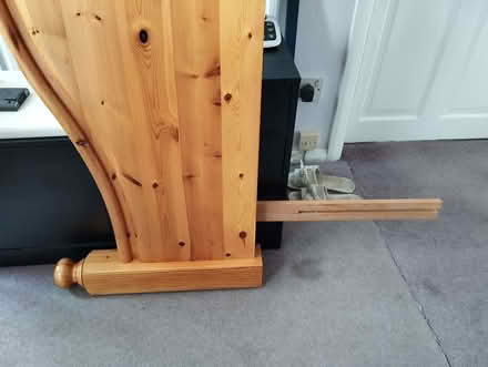 Photo of free King size bed - Pine Head board (Shepperton TW17) #3