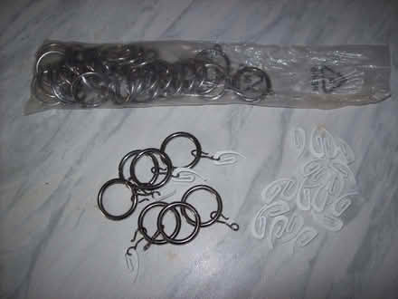 Photo of free Curtain rings with hooks (Prestbury GL52) #1