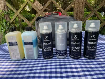 Photo of free Mercedes Wheel/ Tyre cleaning products found in the garage (Bower Hinton TA12) #1