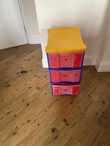 Photo of free Plastic Storage 3 draw Cabinet (Leigh on sea SS9) #2