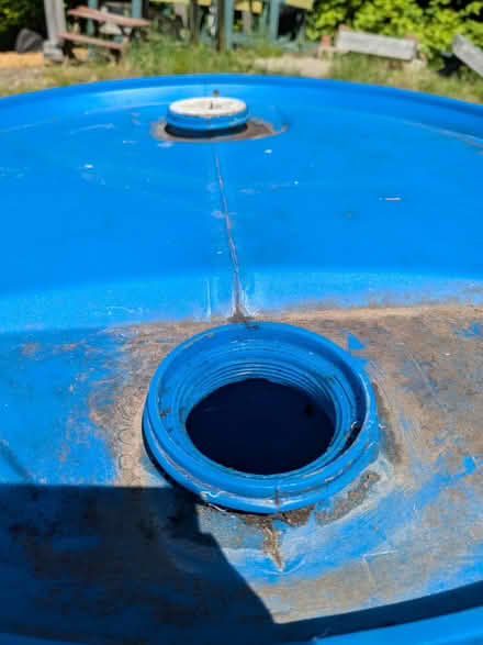 Photo of free 4 Plastic 55 gallon barrels (vats) (Stearns Farm CSA) #4