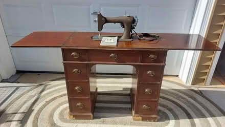 Photo of free Antique Sewing Machine in Cabinet (College Avenue/ Columbia Road) #1