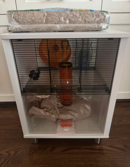 Photo of free Hamster cage, ball and supplies (Eldridge North) #1