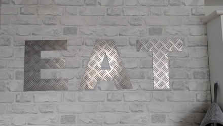 Photo of free Metal EAT sign (Croxdale DH6) #1
