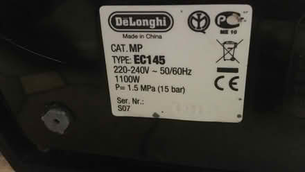 Photo of free Spares/Repair Coffee Machine (Lexden CO3) #2