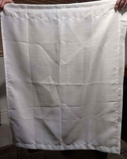 Photo of free white curtain - 2 panels (Mile Oak BN41) #1