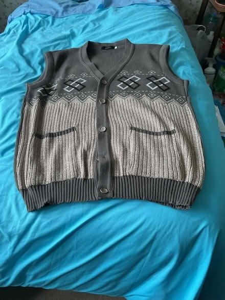 Photo of free Men’s Sleeveless cardigan size L. (Walker NE6) #1