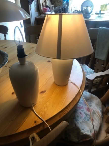 Photo of free Pair of table lamps (one missing shade) (Southport PR8) #1
