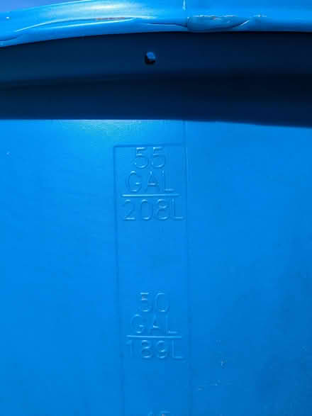 Photo of free 4 Plastic 55 gallon barrels (vats) (Stearns Farm CSA) #3