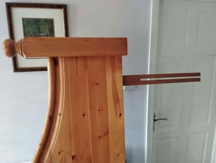 Photo of free King size bed - Pine Head board (Shepperton TW17) #2