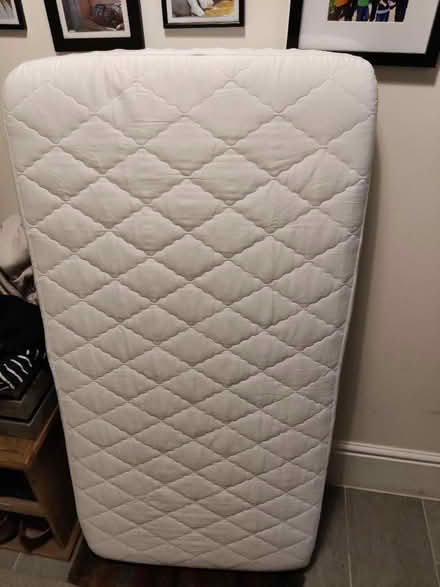 Photo of free Cot mattress & sheets (Kennington OX14) #1