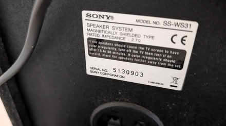 Photo of free Sony DAV-DZ100 & speaker system (Broxbourne EN10) #3