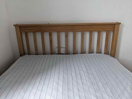 Photo of free Pine bed with mattress (Splott CF24) #4