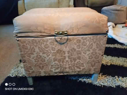 Photo of free Lloyd loom ottoman (Malvern WR14) #1