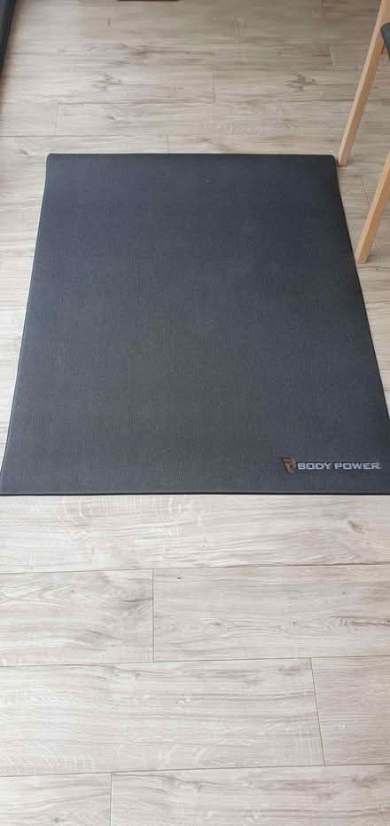 Photo of free Floor protector mat for gym cycle/spin bike 3x4 ft unused (Jersey Farm AL4) #1