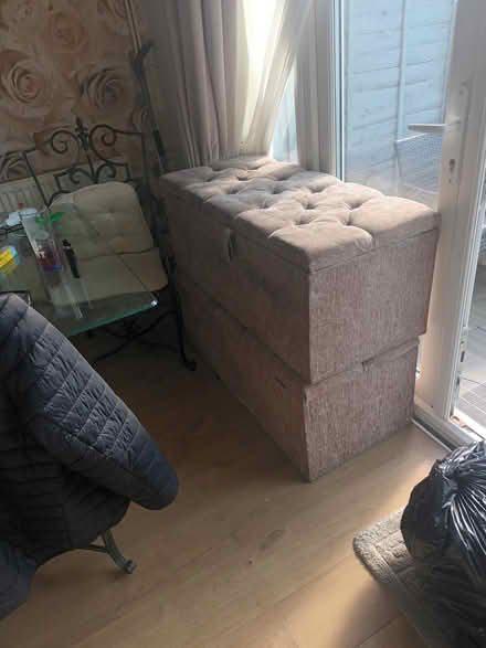 Photo of free 2 large heavy ottomans (Gillingham) #1