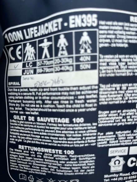 Photo of free Buoyancy aid (CT10) #2