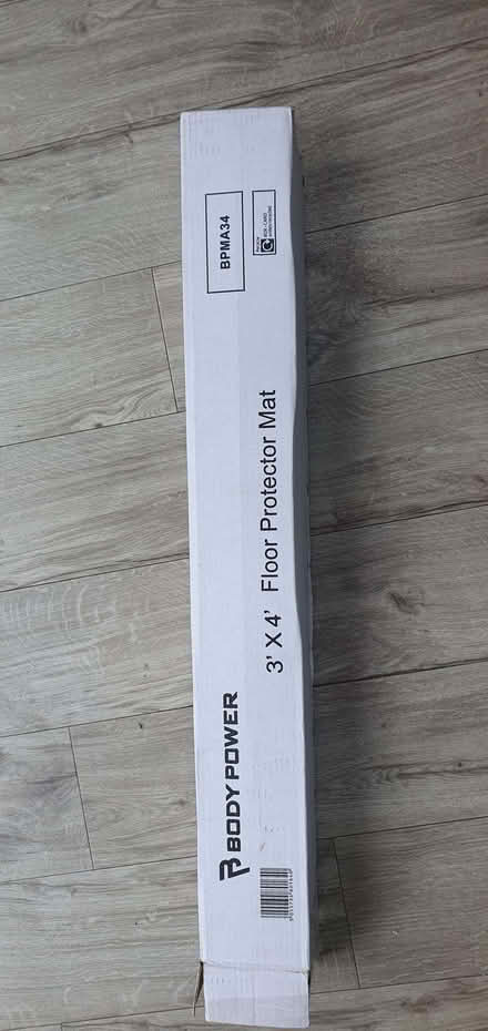 Photo of free Floor protector mat for gym cycle/spin bike 3x4 ft unused (Jersey Farm AL4) #2