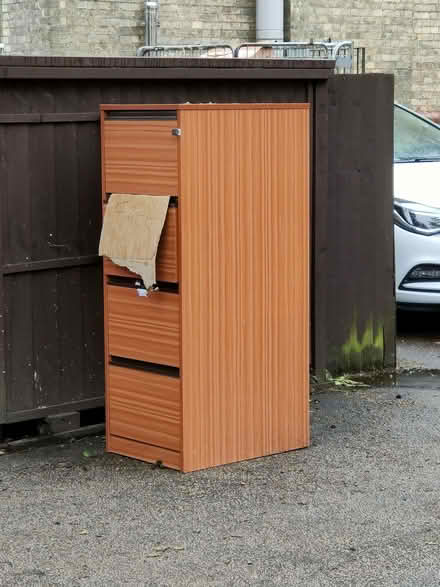 Photo of free Filing cabinet outside (Bromham Road MK40) #1