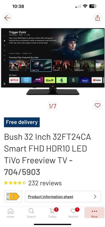 Photo of free 32 smart tv (Arbourthorne S2) #1