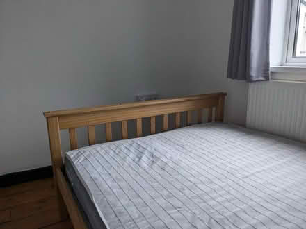 Photo of free Pine bed with mattress (Splott CF24) #3