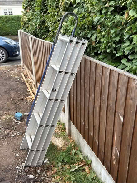 Photo of free ABRU 3 section loft access ladder with handrail (Wilmslow SK9) #1