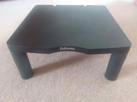 Photo of free Fellowes Premium Height Adjustable Monitor Stand , Black (Barton-on-Sea BH25) #1