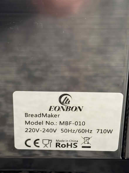 Photo of free EONBON Breadmaker Model No.: MBF-010 (Langham NR25) #4