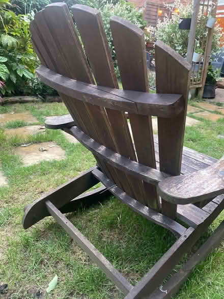 Photo of free Wooden garden rocking chair (Garston WD25) #3