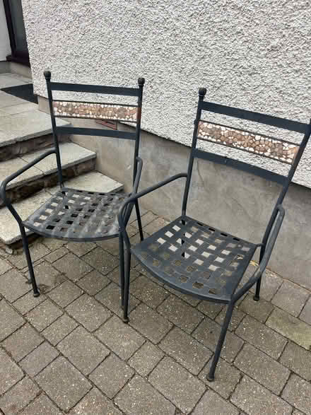 Photo of free Two Metal Garden Chairs M&S (Skelton CA11) #1