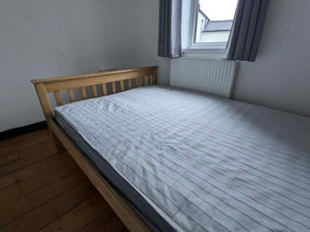Photo of free Pine bed with mattress (Splott CF24) #2