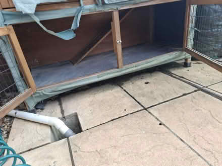 Photo of free Large wooden rabbit hutch (ME20) #2