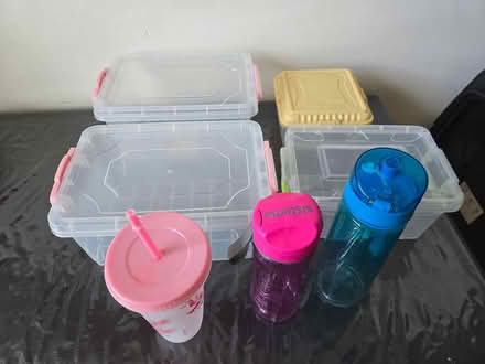 Photo of free plastic boxes and water bottles (Swiss cottage NW3) #1