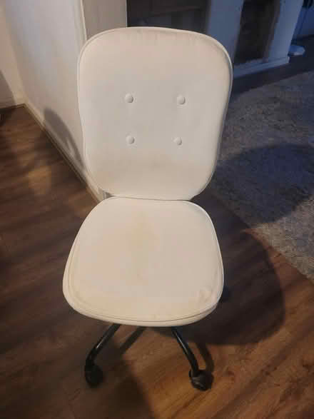 Photo of free white wheelie chair (Morden) #1