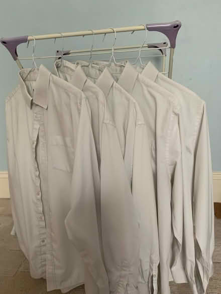 Photo of free White long sleeved shirts x7 17” (Colchester CO1) #1