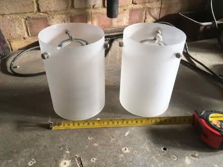 Photo of free 2 glass lamp shades (Wokingham RG40) #1
