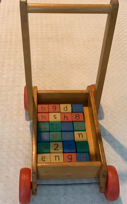 Photo of free Baby walker and wooden blocks (Chorlton M21) #1
