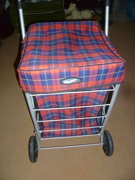 Photo of free tartan shopping trolley, folding (Runcton PO20) #1