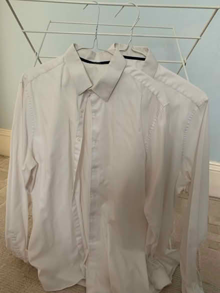 Photo of free White long sleeved shirts x7 17” (Colchester CO1) #2