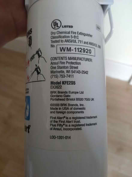Photo of free Small fire extinguisher (Wokingham RG41) #2