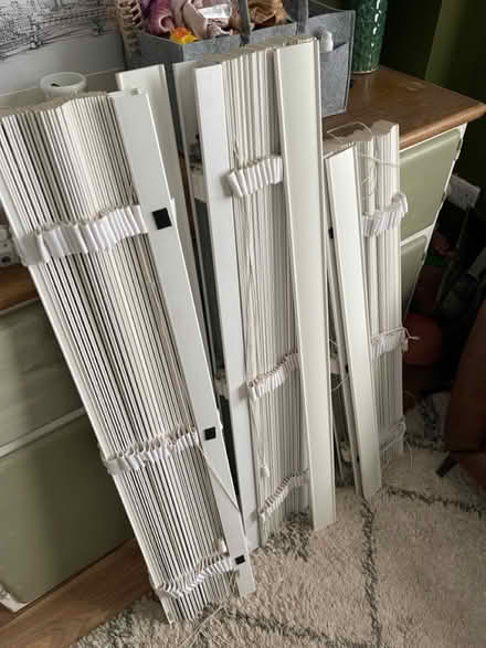 Photo of free White wood Venetian blinds (Leyton) #2