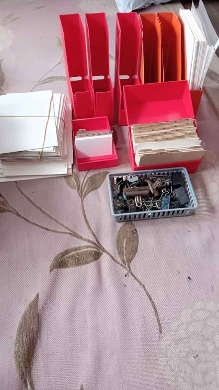 Photo of free Filing boxes,clips,inserts (E9) #1