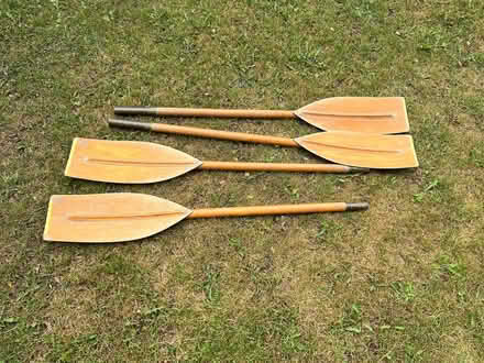 Photo of free Pair Wooden Paddles (Litton Mill SK17) #2