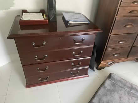 Photo of free wood 2 door filing cabinet/dresser (Bartow in Taylor landing) #1