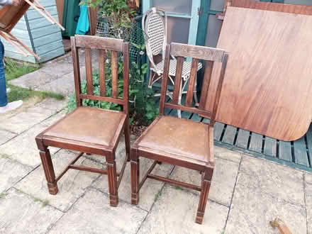 Photo of free Two old dining chairs (Belmont SL6) #1
