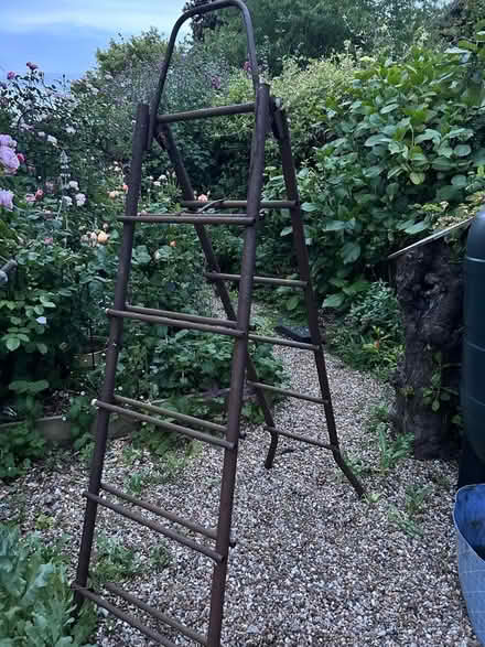 Photo of free A frame metal ladder for ornamental use (Malvern Link WR14) #1